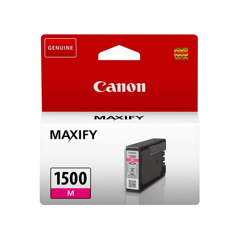 Canon oryginalny ink / tusz PGI-1500 M, magenta, 300s, 4.5ml, 9230B001, Canon MAXIFY MB2050,MB2150,MB2155,MB2350,MB2750,MB2755 -