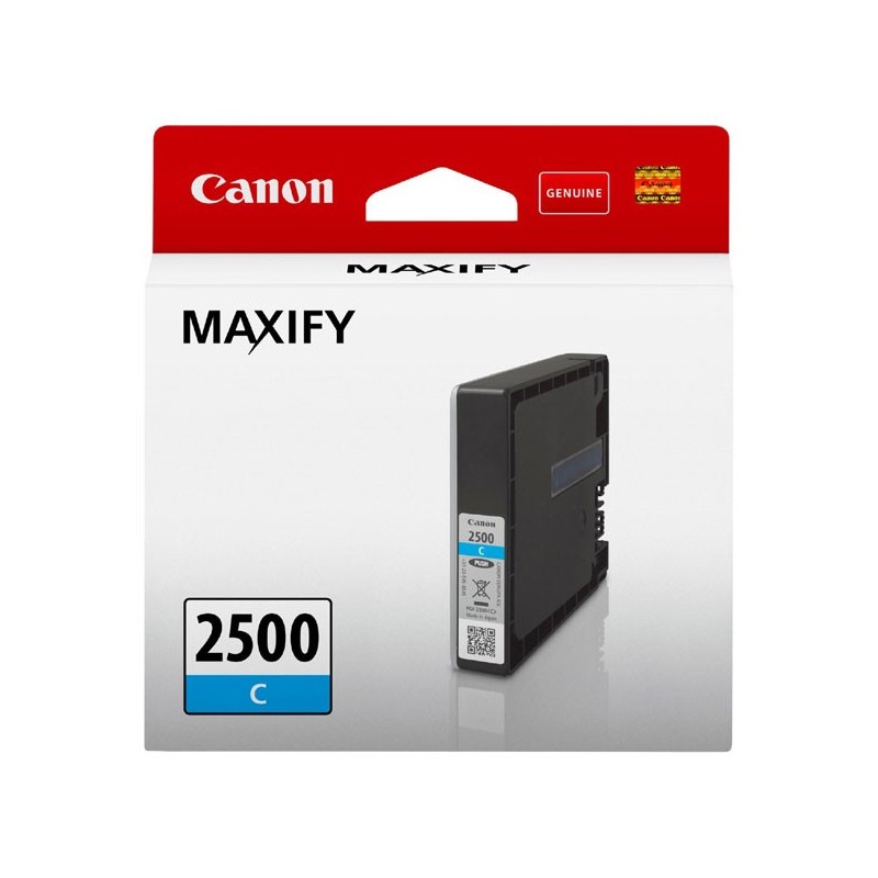 Canon oryginalny ink / tusz PGI-2500 C, cyan, 9.6ml, 9301B001, Canon MAXIFY iB4050,iB4150,MB5050,MB5150,MB5350,MB5450 - 1