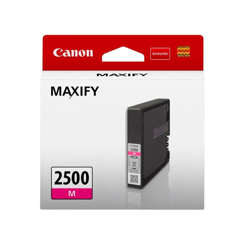 Canon oryginalny ink / tusz PGI-2500 M, magenta, 9.6ml, 9302B001, Canon MAXIFY iB4050,iB4150,MB5050,MB5150,MB5350,MB5450 - 1