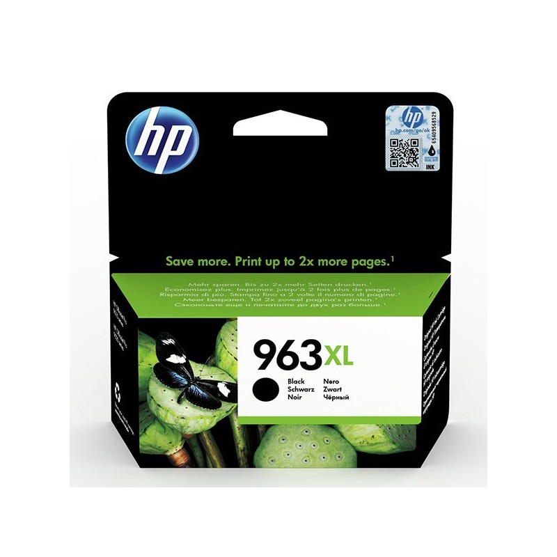 HP oryginalny ink / tusz 3JA30AE, HP 963XL, black, 2000s, 48ml, high capacity, HP Officejet Pro 9012, 9014, 9015, 9016, 9019/P -