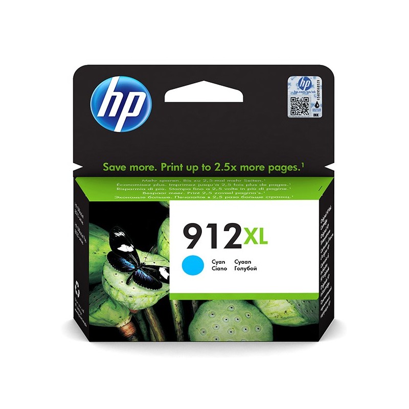 HP oryginalny ink / tusz 3YL81AE, HP 912XL, cyan, 825s, high capacity, HP Officejet 8012, 8013, 8014, 8015 OJ Pro 8020 - 1