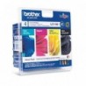 Brother oryginalny ink / tusz LC-1100VALBP, CMYK, 450/3x325s, Brother DCP-385C, 585CW, MFC-490CW, wygodne opakowanie - 1
