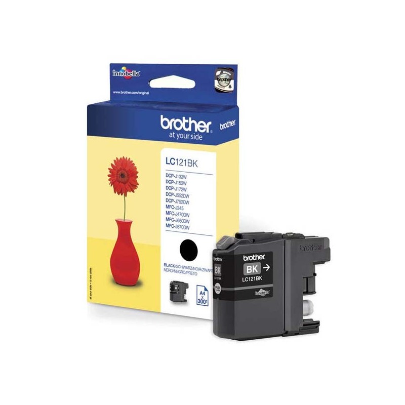 Brother oryginalny ink / tusz LC-121BK, black, 300s, Brother DCP-J552DW,  MFC-J470DW - 1