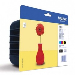 Brother oryginalny ink / tusz LC-121VALBP, CMYK, 4x300s, Brother DCP-J552DW,  MFC-J470DW - 1