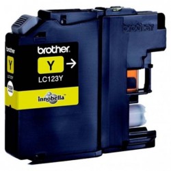 Brother oryginalny ink / tusz LC-123Y, yellow, 600s, Brother MFC-J4510 DW - 1