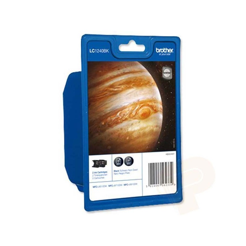 Brother oryginalny ink / tusz LC-1240BKBP2, black, 2x600s, 2szt, Brother MFC-J6910DW - 1