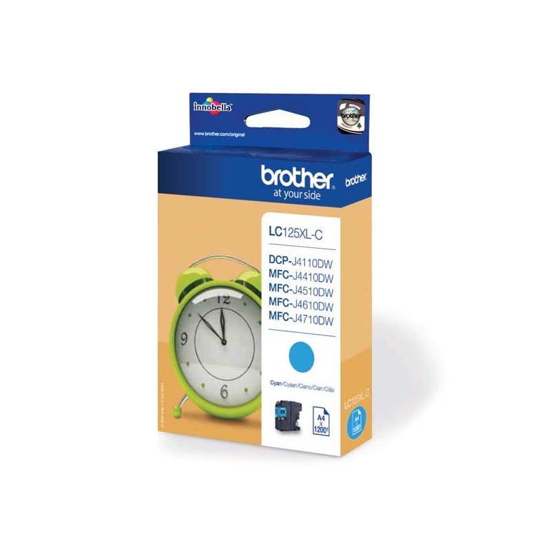 Brother oryginalny ink / tusz LC-125XLC, cyan, 1200s, Brother MFC-J4510 DW - 1