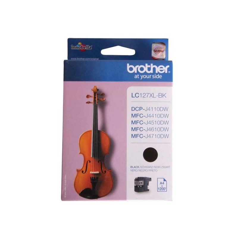 Brother oryginalny ink / tusz LC-127XLBK, black, 1200s, Brother MFC-J4510 DW - 1