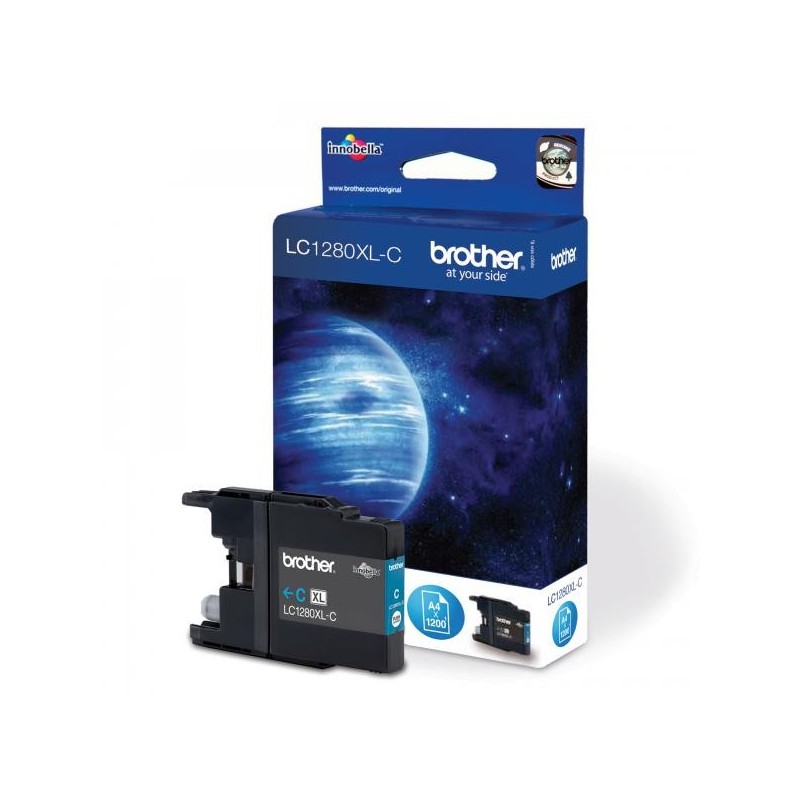 Brother oryginalny ink / tusz LC-1280XLC, cyan, 1200s, high capacity, Brother MFC-J6910DW - 1