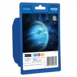 Brother oryginalny ink / tusz LC-1280XLRBWBP, CMY, 3x1200s, high capacity, Brother MFC-J6910DW - 1