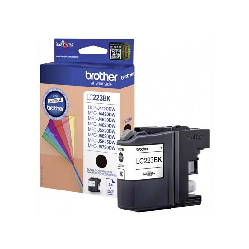 Brother oryginalny ink / tusz LC-223BK, black, 600s, Brother MFC-J4420DW, MFC-J4620DW, MFC-J4120DW, MFC-J4625DW - 1