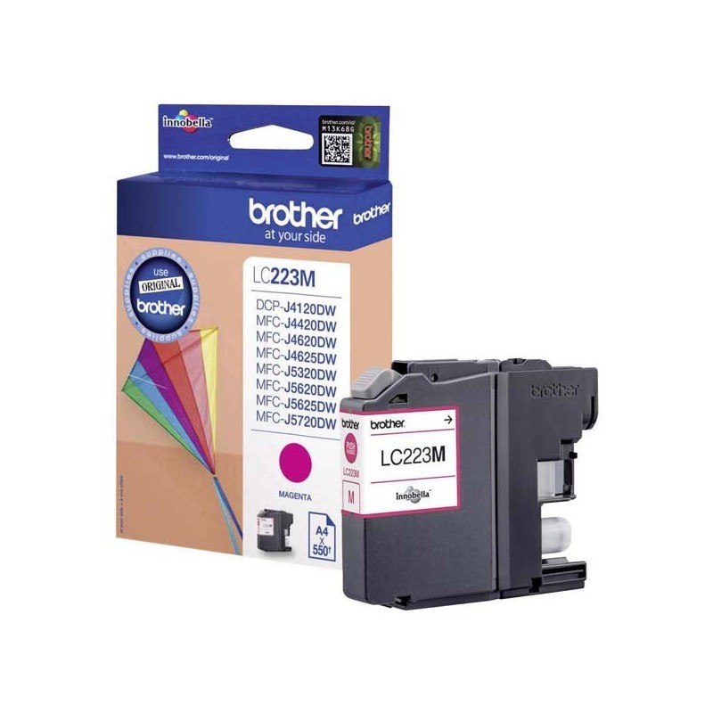 Brother oryginalny ink / tusz LC-223M, magenta, 600s, Brother MFC-J4420DW, MFC-J4620DW - 1