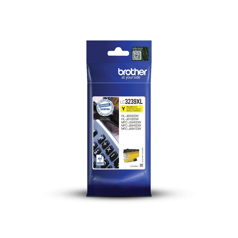 Brother oryginalny ink / tusz LC-3239XLY, yellow, 5000s, Brother MFC-J5945DW, MFC-J6945DW, MFC-J6947DW - 1