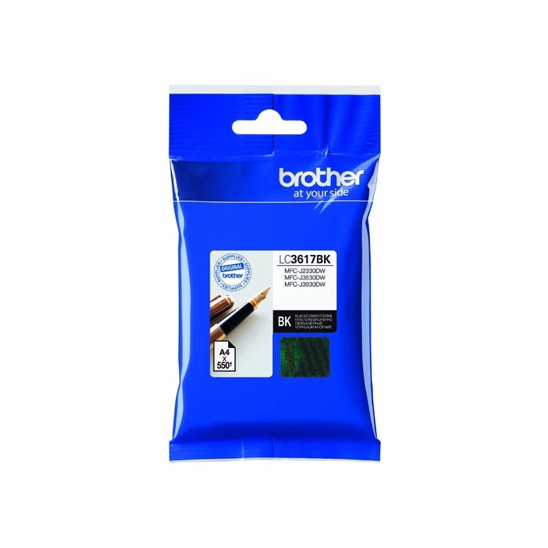 Brother oryginalny ink / tusz LC-3617BK, black, 550s, 12,5ml, Brother MFCJ2330, 3530, 3930 - 1