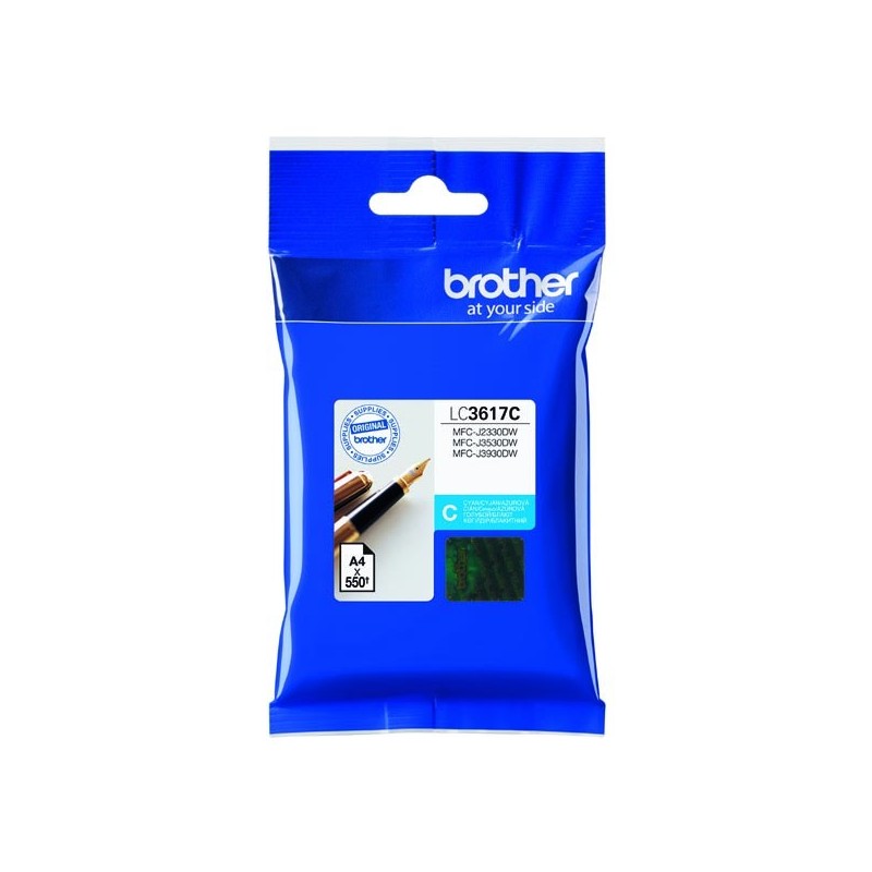 Brother oryginalny ink / tusz LC-3617C, cyan, 550s, Brother MFCJ2330, 3530, 3930 - 1