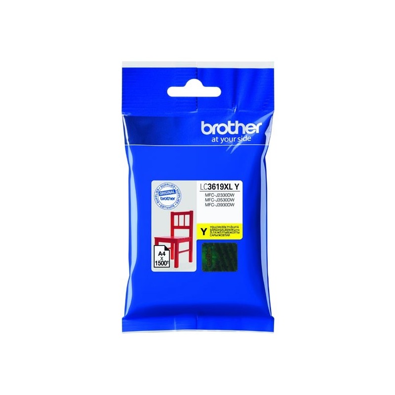 Brother oryginalny ink / tusz LC-3619XLY, yellow, 1500s, Brother MFCJ2330, 3530, 3930 - 1