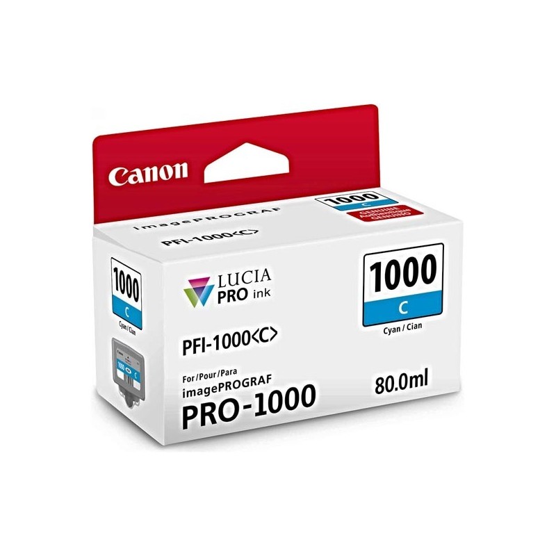 Canon oryginalny ink / tusz 0547C001, cyan, 5025s, 80ml, PFI-1000C, Canon imagePROGRAF PRO-1000 - 1