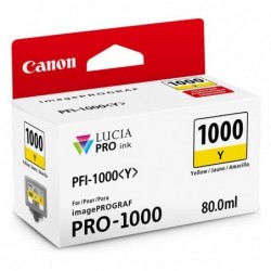 Canon oryginalny ink / tusz 0549C001, yellow, 3365s, 80ml, PFI-1000Y, Canon imagePROGRAF PRO-1000 - 1