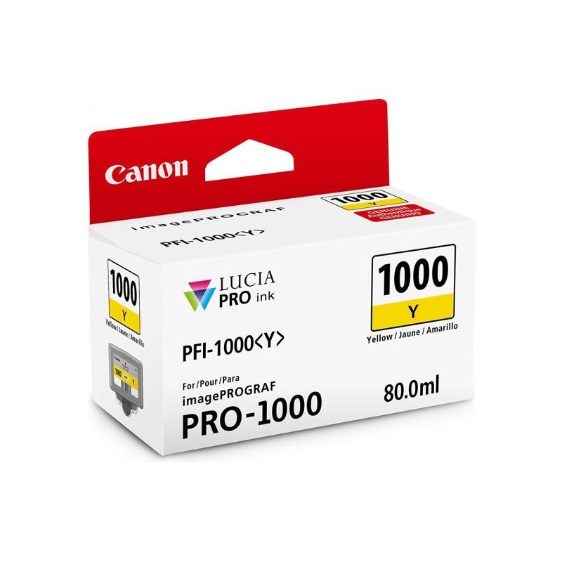 Canon oryginalny ink / tusz 0549C001, yellow, 3365s, 80ml, PFI-1000Y, Canon imagePROGRAF PRO-1000 - 1