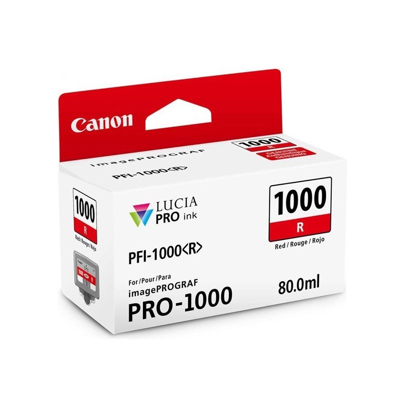 Canon oryginalny ink / tusz 0554C001, red, 5355s, 80ml, PFI-1000R, Canon imagePROGRAF PRO-1000 - 1