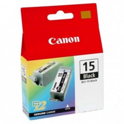 Canon oryginalny ink / tusz BCI15B, black, 390s, 8190A002, 2szt, Canon i70 - 2