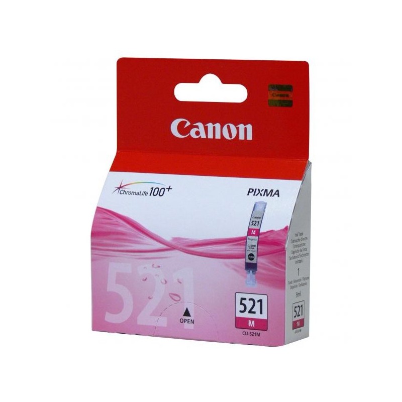 Canon oryginalny ink / tusz CLI521M, magenta, 470s, 9ml, 2935B001, Canon iP3600, iP4600, MP620, MP630, MP980 - 1