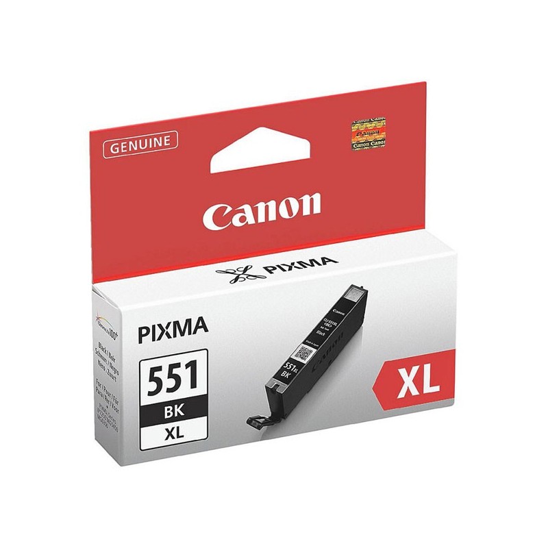 Canon oryginalny ink / tusz CLI551BK XL, black, 1130s, 11ml, 6443B001, high capacity, Canon PIXMA iP7250, MG5450, MG6350, MG7550
