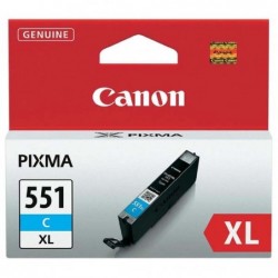 Canon oryginalny ink / tusz CLI551C XL, cyan, 11ml, 6444B001, high capacity, Canon PIXMA iP7250, MG5450, MG6350, MG7550 - 1