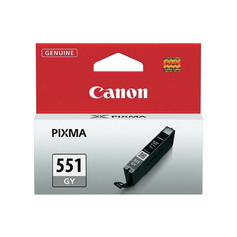 Canon oryginalny ink / tusz CLI551GY, grey, 7ml, 6512B001, Canon PIXMA iP7250, MG5450, MG6350, MG7550 - 1
