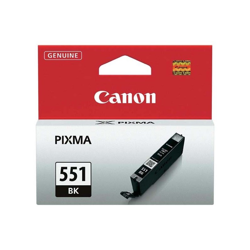 Canon oryginalny ink / tusz CLI551BK, black, 7ml, 6508B001, Canon PIXMA iP7250, MG5450, MG6350, MG7550 - 1