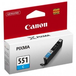 Canon oryginalny ink / tusz CLI551C, cyan, 7ml, 6509B001, Canon PIXMA iP7250, MG5450, MG6350, MG7550 - 2