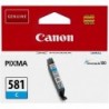 Canon oryginalny ink / tusz CLI581 C, cyan, 5,6ml, 2103C001, Canon PIXMA TR7550, TR8550, TS6150, TS6151, TS8150, TS81 - 1