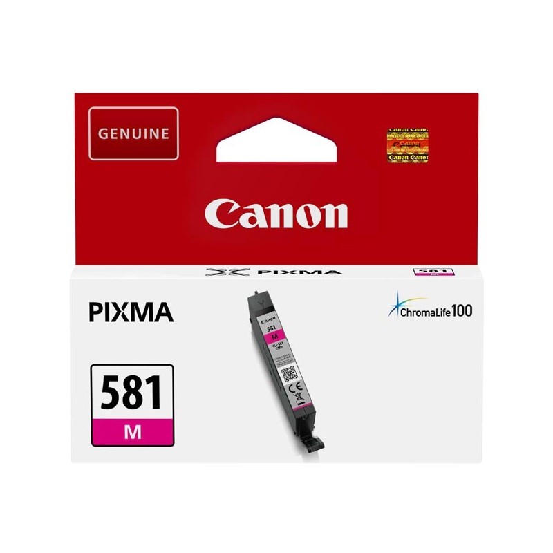 Canon oryginalny ink / tusz CLI581 M, magenta, 5,6ml, 2104C001, Canon PIXMA TR7550, TR8550, TS6150, TS6151, TS8150, TS81 - 1