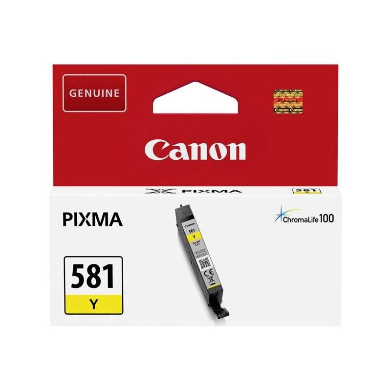 Canon oryginalny ink / tusz CLI581 Y, yellow, 5,6ml, 2105C001, Canon PIXMA TR7550, TR8550, TS6150, TS6151, TS8150, TS81 - 1