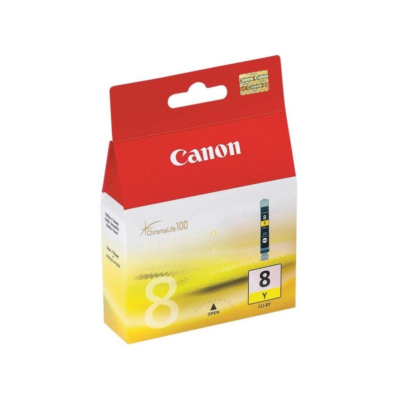 Canon oryginalny ink / tusz CLI8Y, yellow, 490s, 13ml, 0623B001, Canon iP4200, iP5200, iP5200R, MP500, MP800 - 1