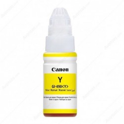 Canon oryginalny ink / tusz GI-490 Y, yellow, 7000s, 70ml, 0666C001, Canon PIXMA G1400, G2400, G3400 - 1