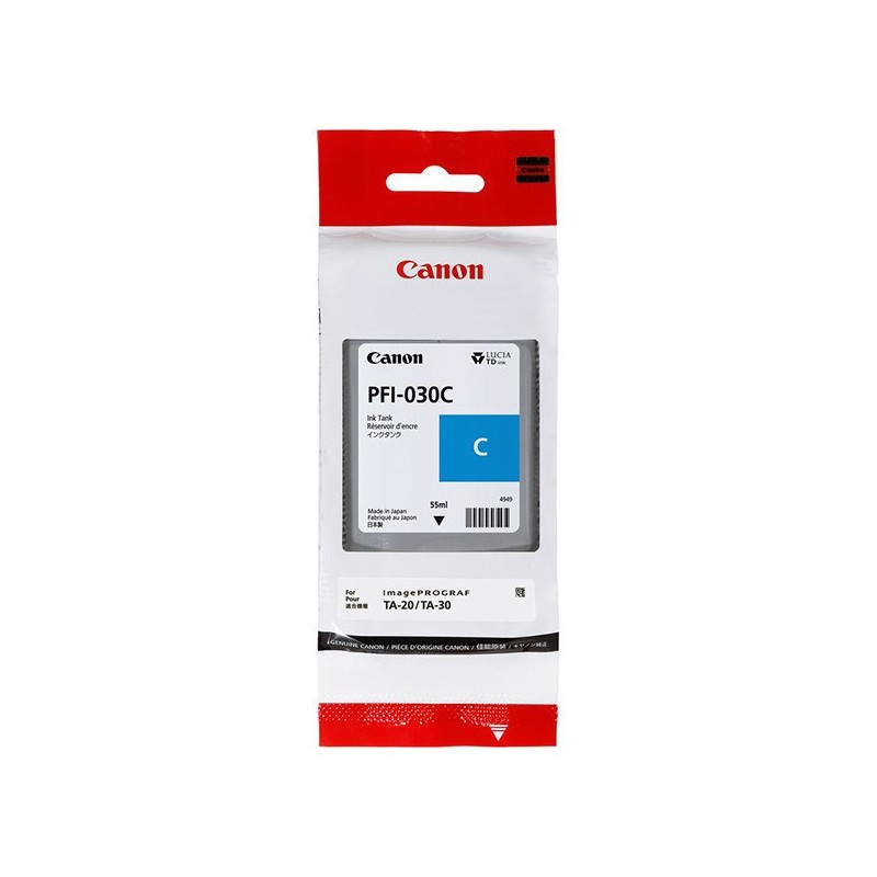 Canon oryginalny ink / tusz PFI-030C, cyan, 55ml, 3490C001, Canon iPF TA-20, iPF TA-30 - 1