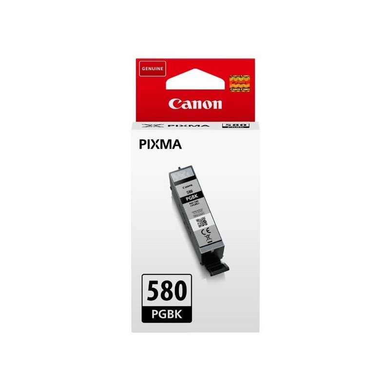 Canon oryginalny ink / tusz PGI-580PGBK, black, 11.2ml, 2078C001, Canon PIXMA TR7550, TR8550, TS6150, TS8150, TS9150 serie - 1