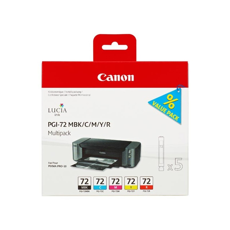 Canon oryginalny ink / tusz PGI72 CMYK, CMYK, 6402B009, Canon PIXMA Pro-10 - 1