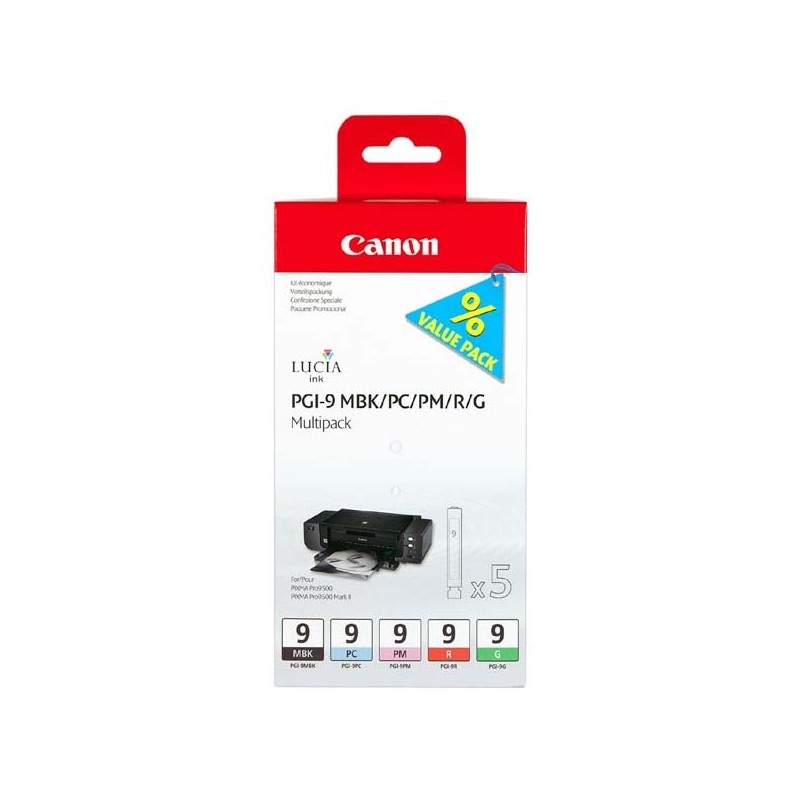 Canon oryginalny ink / tusz PGI9, MBK/PC/PM/R/G, 1033B013, Canon iP9500 - 1