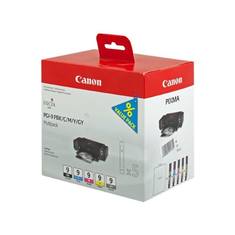 Canon oryginalny ink / tusz PGI9, PBK/C/M/Y/GY, 1034B013, 1034B011, Canon Pro9500 - 1