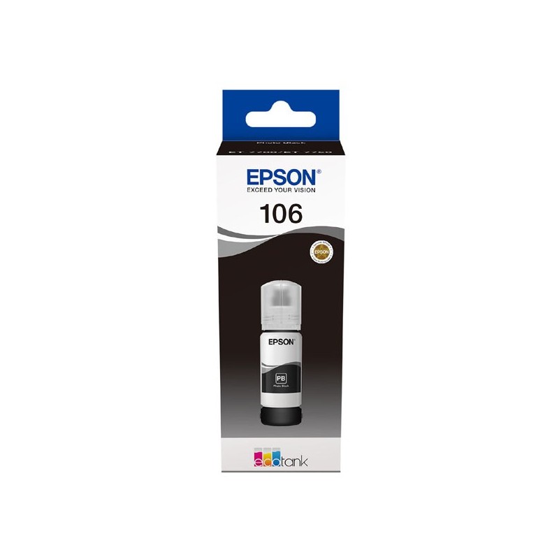 Epson oryginalny ink / tusz C13T00R140, 106, photo black, 70ml, Epson EcoTank ET-7700, ET-7750 Express Premium ET-7750 - 1