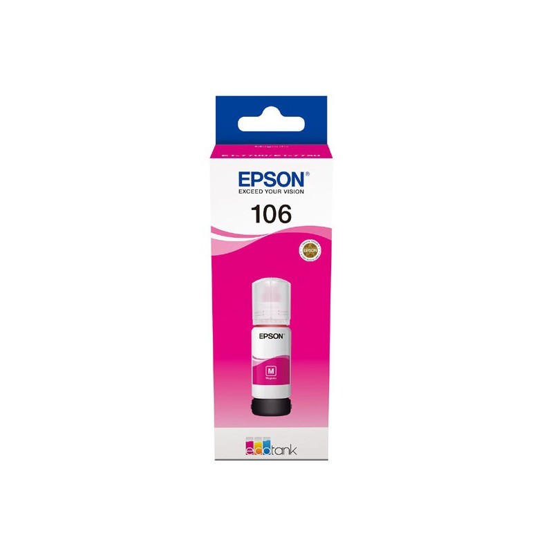 Epson oryginalny ink / tusz C13T00R340, 106, magenta, 70ml, Epson EcoTank ET-7700, ET-7750 Express Premium ET-7750 - 1