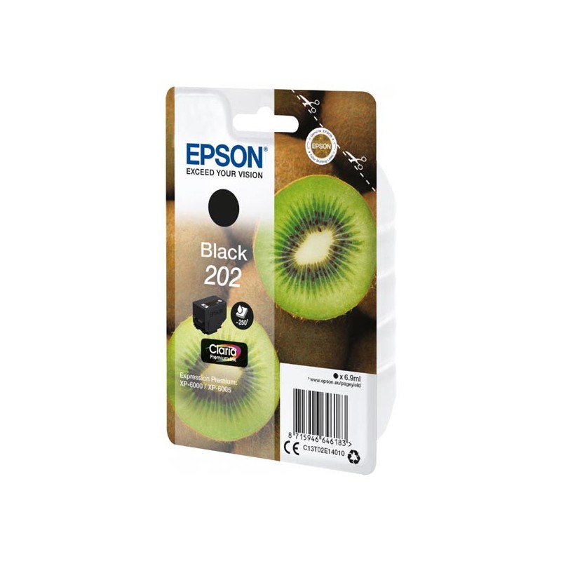 Epson oryginalny ink / tusz C13T02E14010, 202, black, 1x6.9ml, Epson XP-6000, XP-6005 - 1