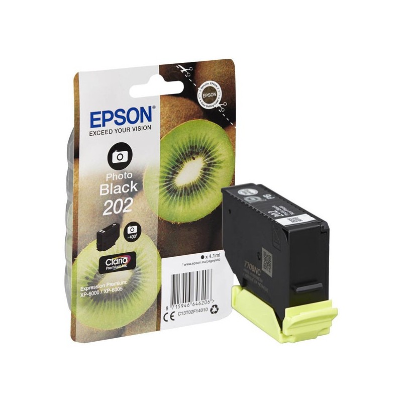Epson oryginalny ink / tusz 13T02F14010, 202, photo black, 400 (foto)s, 1x4.1ml, Epson XP-6000, XP-6005 - 1