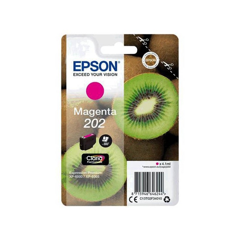 Epson oryginalny ink / tusz C13T02F34010, 202, magenta, 1x4.1ml, Epson XP-6000, XP-6005 - 1