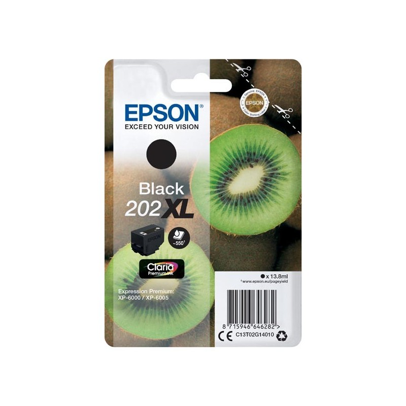 Epson oryginalny ink / tusz C13T02G14010, 202 XL, black, 1x13.8ml, Epson XP-6000, XP-6005 - 1