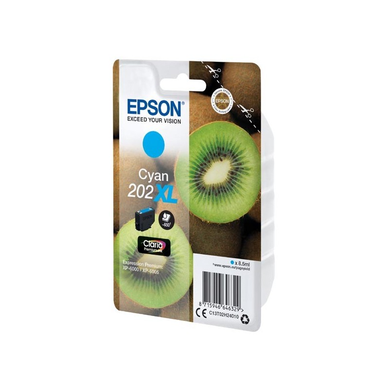 Epson oryginalny ink / tusz C13T02H24010, 202 XL, cyan, 8.5ml, Epson XP-6000, XP-6005 - 1