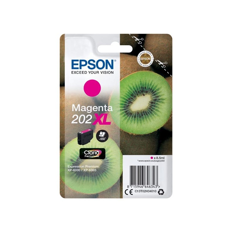 Epson oryginalny ink / tusz C13T02H34010, 202 XL, magenta, 8.5ml, Epson XP-6000, XP-6005 - 1