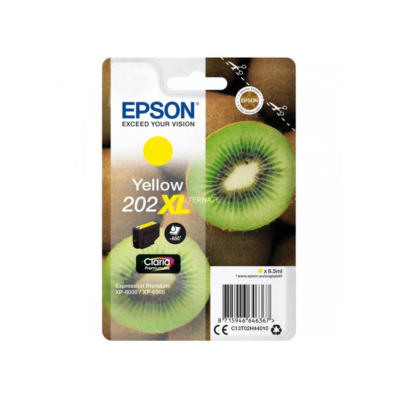 Epson oryginalny ink / tusz C13T02H44010, 202 XL, yellow, 8.5ml, Epson XP-6000, XP-6005 - 1